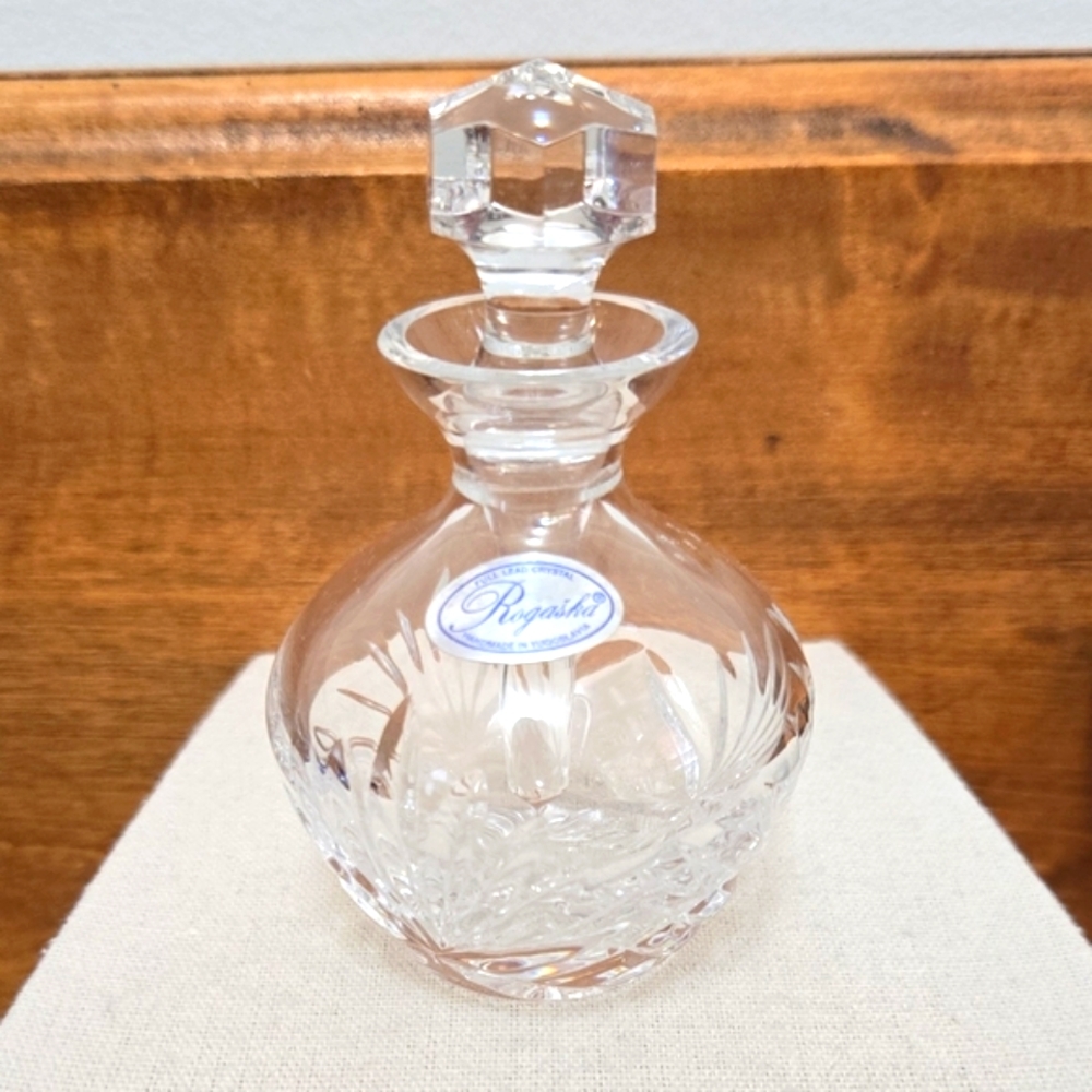 Rogaska Crystal Perfume Bottle With Dauber